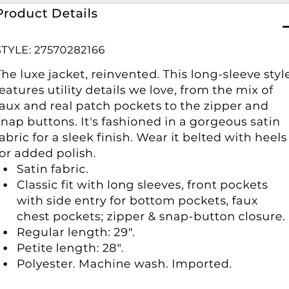 Chicos Silk Jacket With Belt - Picture 15 of 15